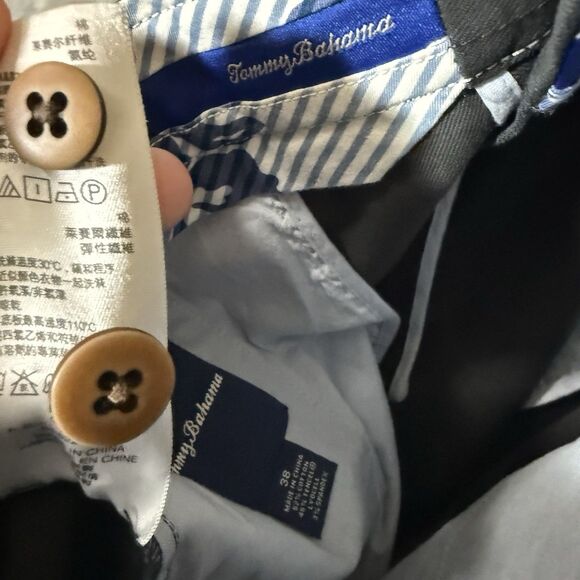 NWT Tommy Bahama Mens Size 38 Black Offshore Chino Shorts Khaki $98 - Picture 8 of 10